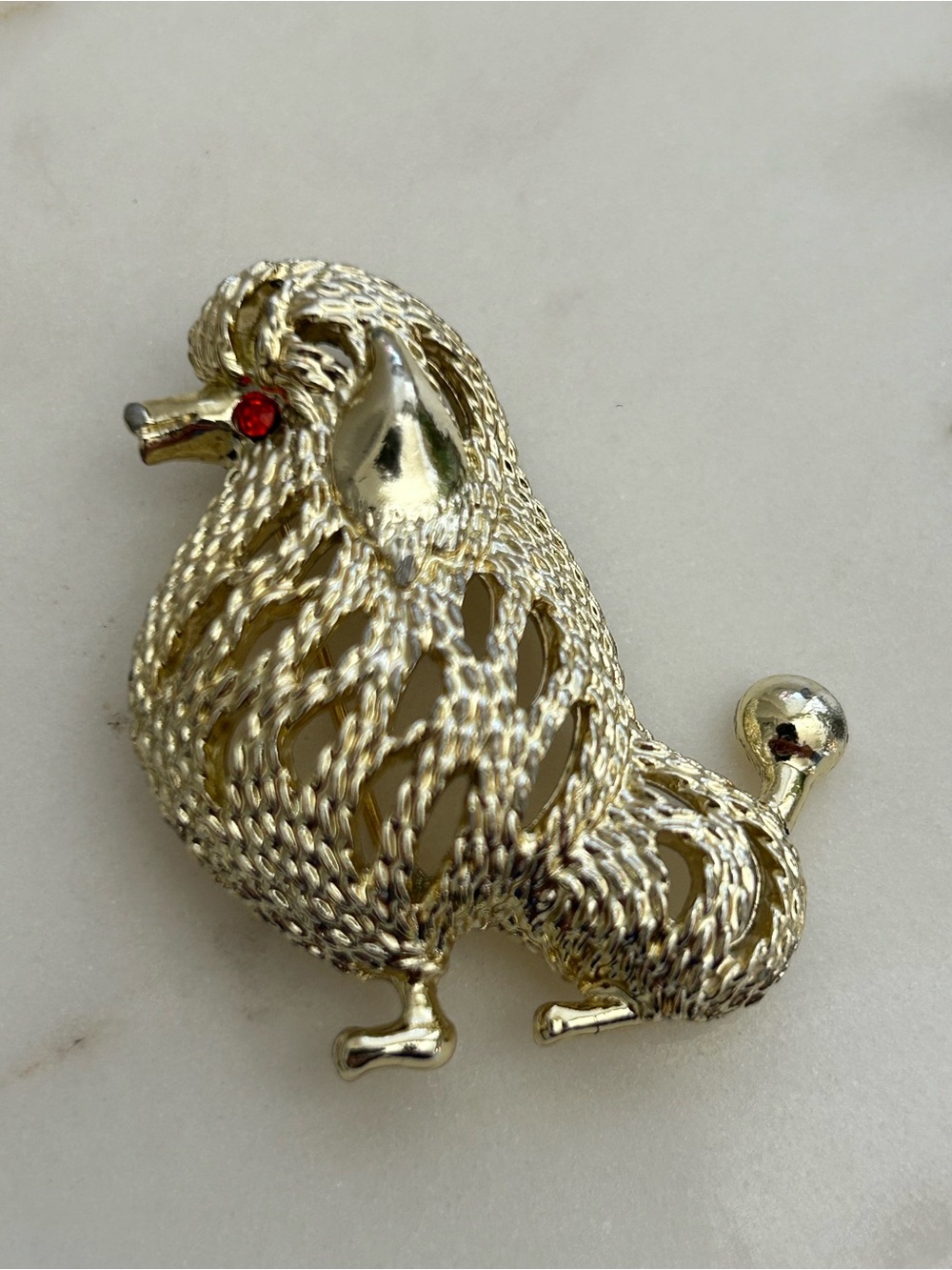 Sarah Coventry Poodle Brooch